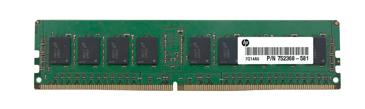 752368-581 HP 8GB PC4-17000 DDR4-2133MHz ECC Registered CL15 288-Pin DIMM 1.2V Single Rank Memory Module