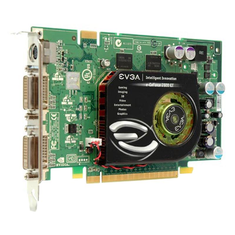7600GT EVGA e-GeForce 7600 GT 512MB PCI Express AGP Video Graphics Card