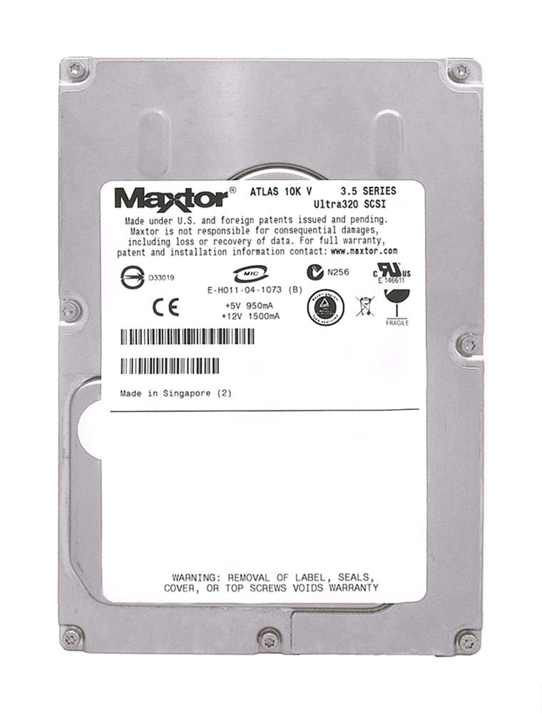 8D147J0-DELL Maxtor Atlas 10K V 147.1GB 10000RPM Ultra-320 SCSI 80-Pin 8MB Cache 3.5-inch Internal Hard Drive