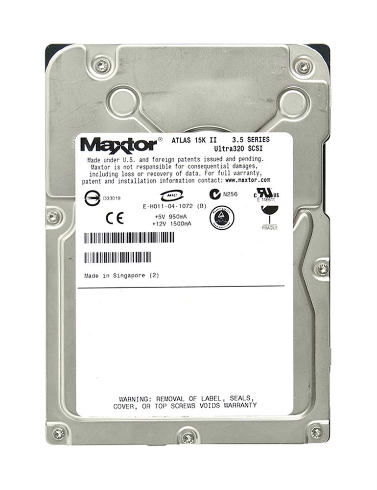 8E073L0 Maxtor Atlas 15K II 73.5GB 15000RPM Ultra-320 SCSI 68-Pin 8MB Cache 3.5-inch Internal Hard Drive