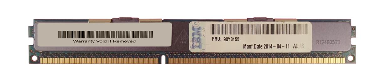 90Y3155 IBM 8GB PC3-12800 DDR3-1600MHz ECC Registered CL11 240-Pin DIMM Very Low Profile (VLP) Dual Rank Memory Module