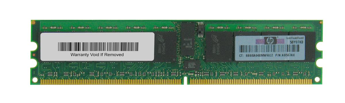 AB567AX HP 8GB PC2-5300 DDR2-667MHz ECC Registered CL5 240-Pin DIMM Dual Rank Memory Module