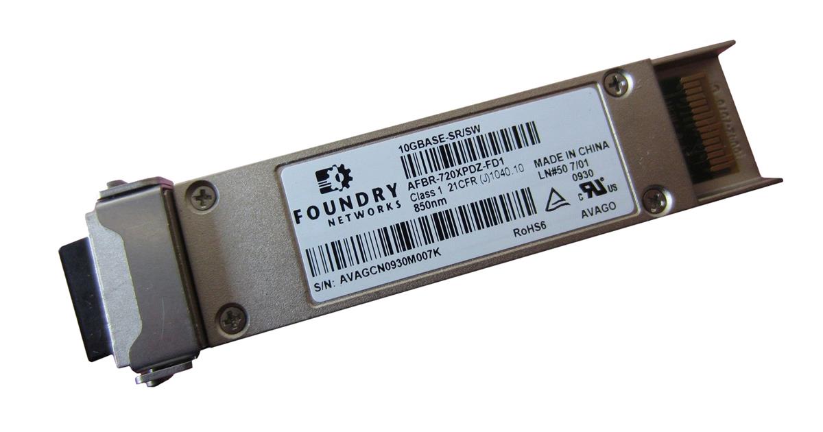 AFBR-720XPDZ-FD1 Foundry 10Gbps 10GBase-SR 850nm XFP Transceiver Module