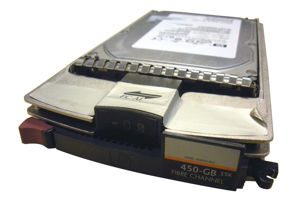 AG804B#0D1 HP 450GB 15000RPM Fibre Channel 4Gbps Dual Port Hot Swap 3.5-inch Internal Hard Drive with Tray for StorageWorks