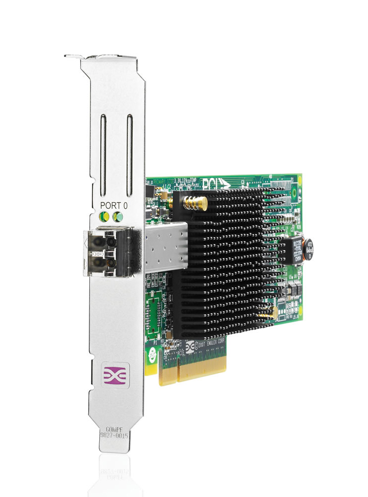 AJ762B HP StorageWorks 81E Single Port Fibre Channel 8Gbps PCI Express Short Wave HBA Network Card