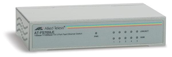 AT-FS705LE-20 Allied Telesis Fs705le 5pt 10/100 Unmgd Swch Mdi/mdix Pt (Refurbished)