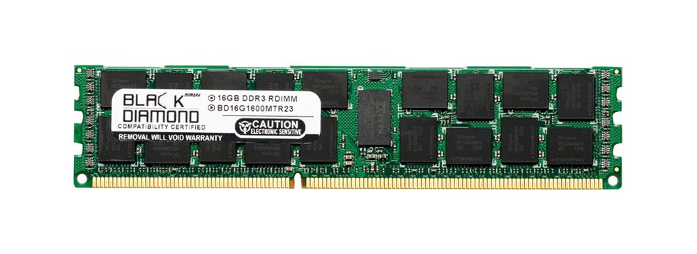 BD16G1600MTR23 Black Diamond 16GB PC3-12800 DDR3-1600MHz ECC Registered CL11 240-Pin DIMM Quad Rank Memory Module
