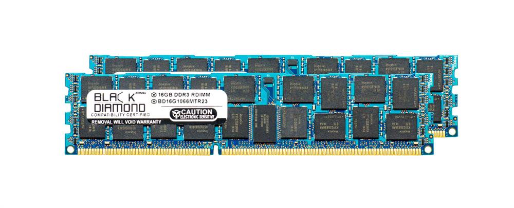 BD16GX21600MTR23 Black Diamond 32GB Kit (2 X 16GB) PC3-12800 DDR3-1600MHz ECC Registered CL11 240-Pin DIMM Quad Rank Memory