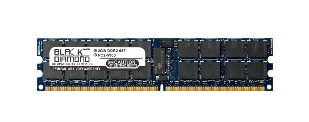 BD2G800MDR14 Black Diamond 2GB PC2-6400 DDR2-800MHz ECC Registered CL6 240-Pin DIMM Dual Rank Memory Module
