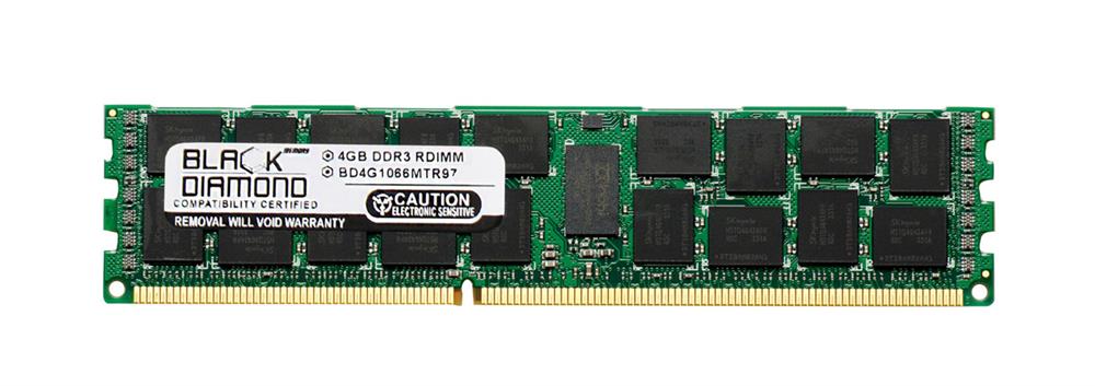 BD4G1066MTR97 Black Diamond 4GB PC3-8500 DDR3-1066MHz ECC Registered CL7 240-Pin DIMM Single Rank Memory Module