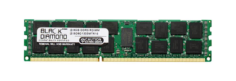 BD8G1333MTR16 Black Diamond 8GB PC3-10600 DDR3-1333MHz ECC Registered CL9 240-Pin DIMM Quad Rank Memory Module