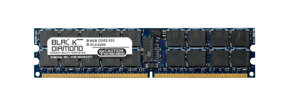 BD8G533MDR23 Black Diamond 8GB PC2-4200 DDR2-533MHz ECC Registered CL4 240-Pin DIMM Memory Module