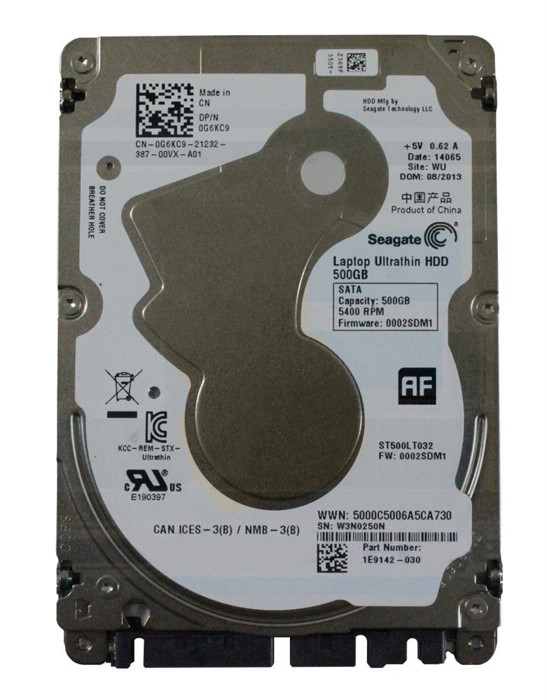 C2T96 Dell 500GB 5400RPM SATA 6Gbps 64MB Cache 8GB MLC SSD 2.5-inch Internal Hybrid Hard Drive
