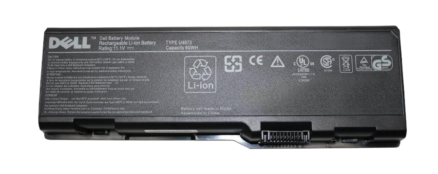 C5446 Dell 9-Cell 11.1V 6600mAh 80WHr Lithium-Ion Battery for Inspiron 6000, 9200, 9400, E1705, XPS M170, M1710 Gen2 (Refurbished)