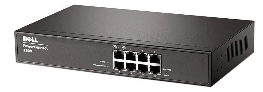 C752K Dell PowerConnect 2808 8-Ports X 10/100/1000 Base-T Managed Switch (Refurbished)