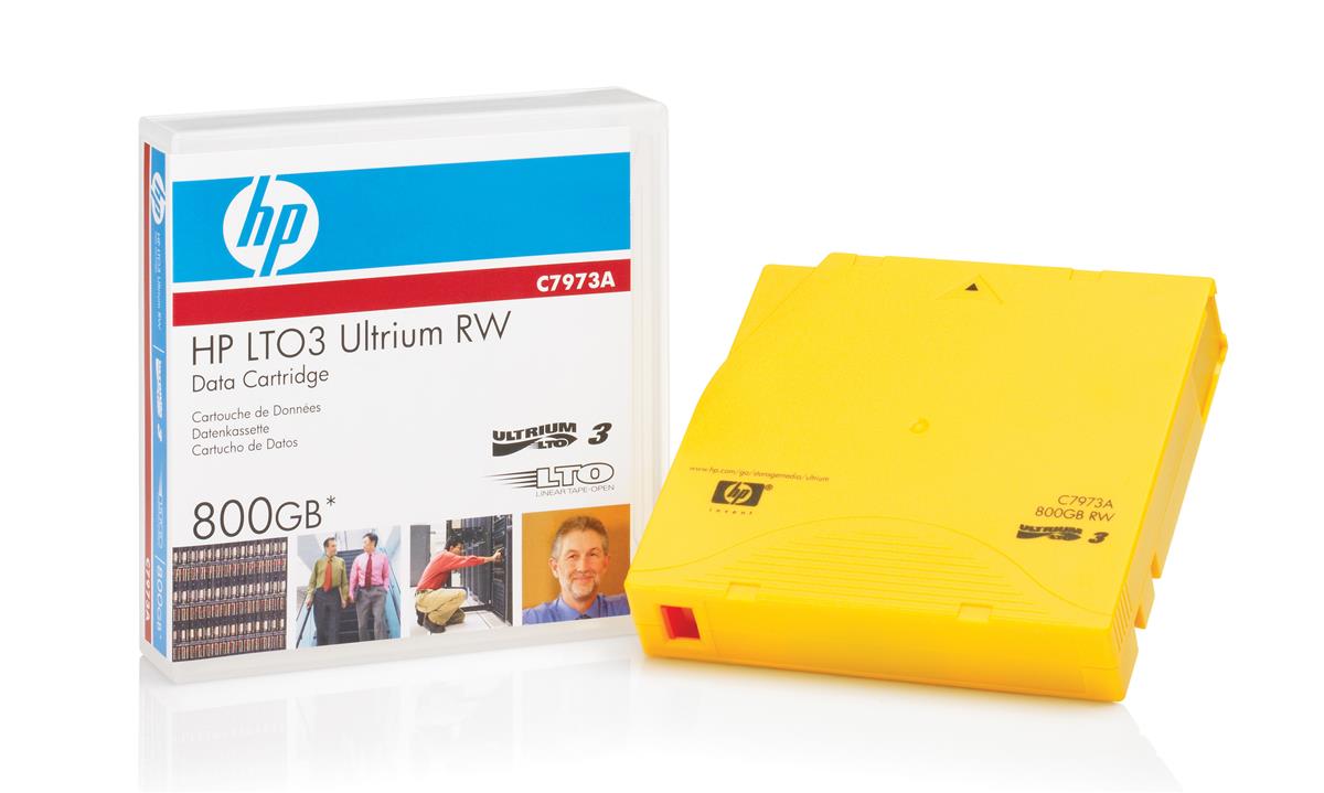 C7973AL HP LTO-3 Ultrium 400/800GB RW Storage Media non Custom Label Tape Data Cartridge (Refurbished)