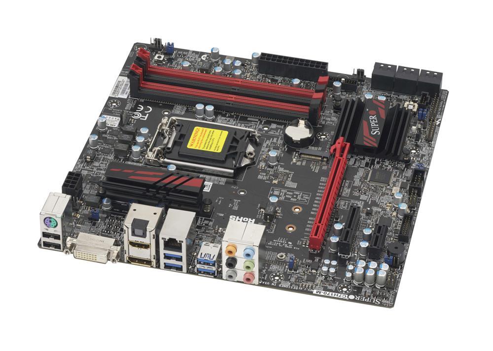 C7H170-M SuperMicro Socket LGA 1151 Intel H170 Express Chipset 6th Generation Core i7 / i5 / i3 Processors Support DDR4 4x DIMM 6x SATA3 6.0Gb/s Micro-ATX Motherboard (Refurbished)