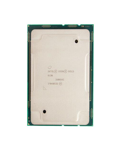 CD8067303405800 Intel Xeon Gold 6136 12-Core 3.00GHz 10.40GT/s UPI 24.75MB L3 Cache Socket LGA3647 Processor