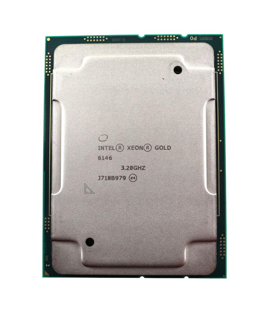 CD8067303657201 Intel Xeon Gold 6146 12-Core 3.20GHz 24.75MB L3 Cache Socket LGA 3647 Processor