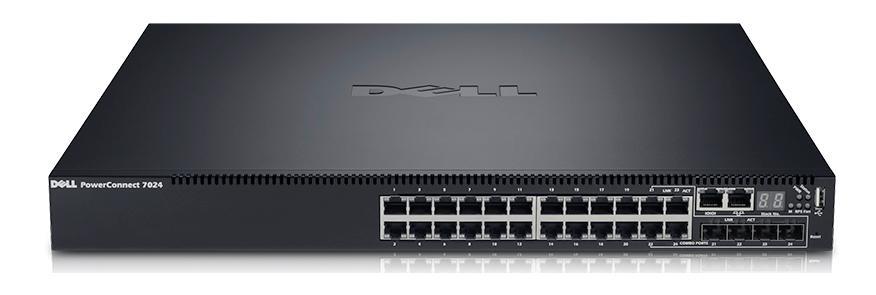 CGRY2 Dell PowerConnect 7024 24-Ports 1GBe SFP Network Managed Switch (Refurbished)