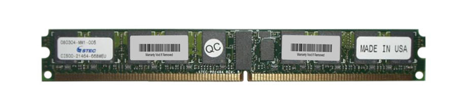 CIS00-21464-668MEU STEC 2GB PC2-5300 DDR2-667MHz ECC Registered CL5 240-Pin DIMM Very Low Profile (VLP) Memory Module