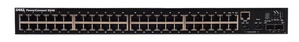 DC8WN Dell PowerConnect 5548 48-Ports 10/100/1000 + 2x 10 Gigabit SFP+ Desktop Rack-Mountable Managed Switch (Refurbished)