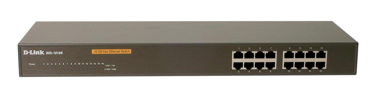 DES-1016R D-Link 10/100Mbps 16-Ports Fast Ethernet Switch (Refurbished)