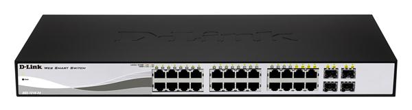 DGS-1210-24 D-Link 24-Ports Gigabit WebSmart Switch with 4 Combo SFP (Refurbished)
