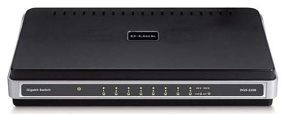 DGS-2208_BIN1 D-Link 8-Ports 10/100/1000 Desktop Ethernet Switch (Refurbished)