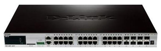 DGS-3420-28TC-CB D-Link Xstack Managed 24-Ports Gig L2+ Switch Plus Cable (Refurbished)