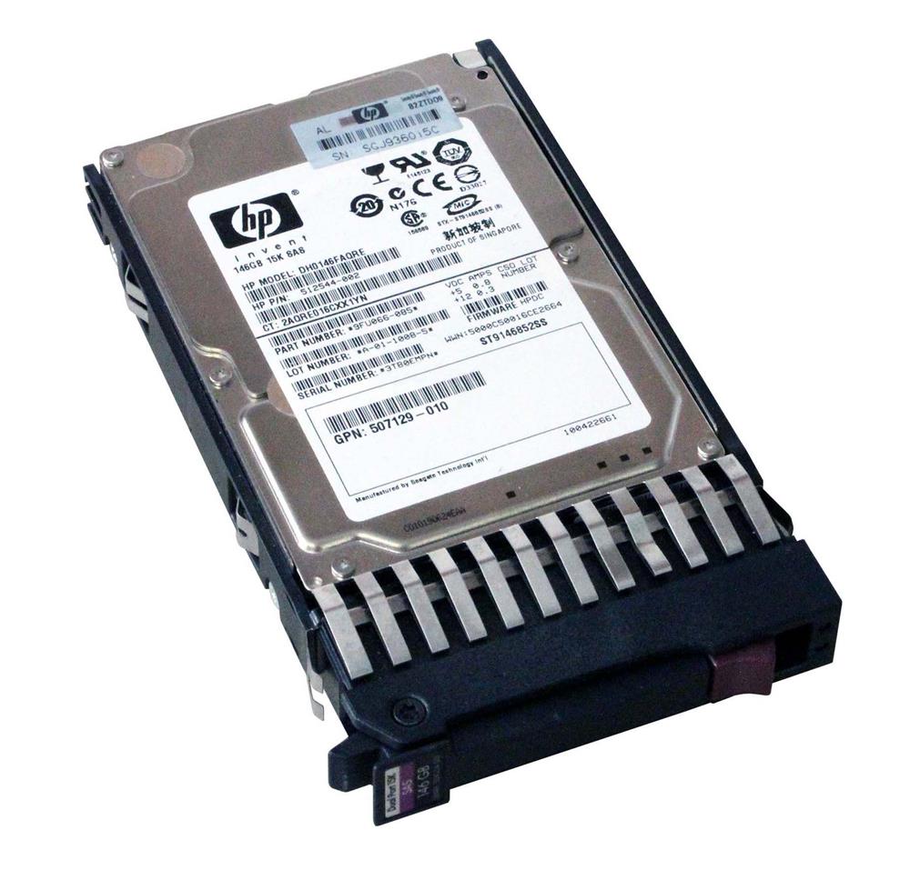 DH0146FAQRE HP 146GB 15000RPM SAS 6Gbps Dual Port Hot Swap 2.5-inch Internal Hard Drive