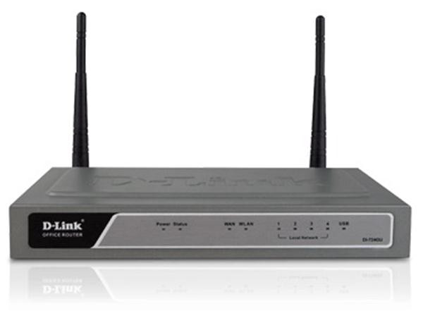 DI-724GU D-Link Wireless 108G QoS Gigabit Office Router 4 x LAN, 1 x WAN, 1 x USB Printer (Refurbished)