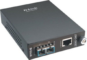 DMC-700SC D-Link 1000Base-T to 1000Base-SX (SC) Multimode Media Converter (Refurbished)