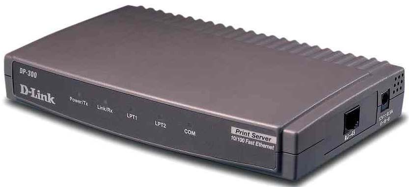 DP-300B D-Link Multi-protocol Ehternet/Fast Ethernet Print Server (Refurbished)
