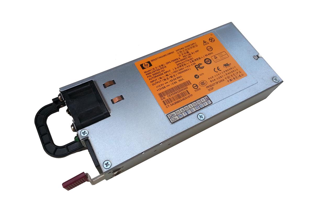 DPS-750RB HP 750-Watts Common Slot High Efficiency Redundant Hot Swap Switching Power Supply for ProLiant DL385 G5 Server