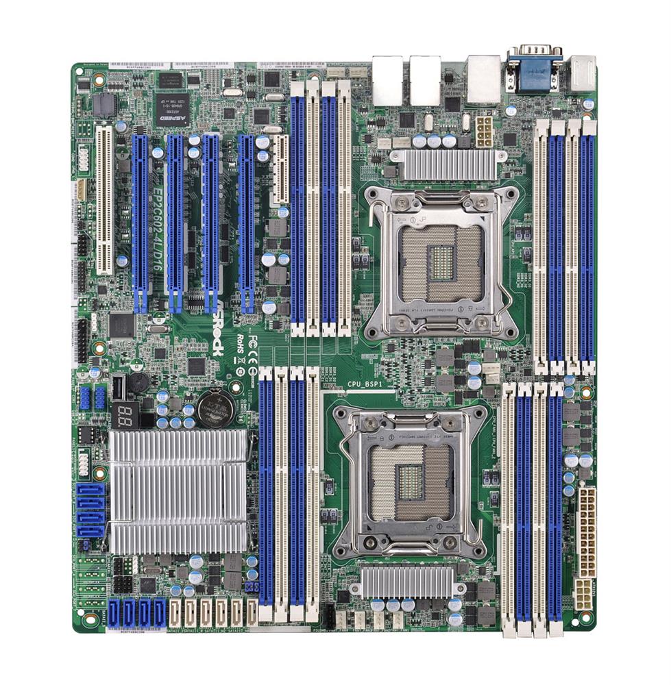 EP2C602-4L/D16 ASRock Dual Socket LGA2011 Intel C602 Chipset SSI EEB Motherboard (Refurbished)