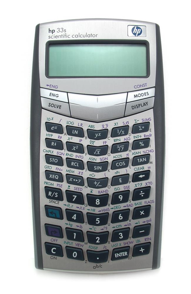 F2216A#ABA HP 33s Scientific Calculator 100 Functions 2 Line(s) 10 Character(s) Battery Powered (Refurbished) F2216A ABA