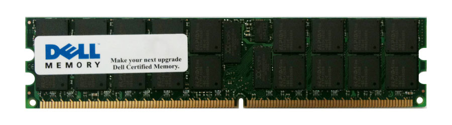 F2263 Dell 256MB PC2-3200 DDR2-400MHz ECC Registered CL3 240-Pin DIMM Single Rank Memory Module