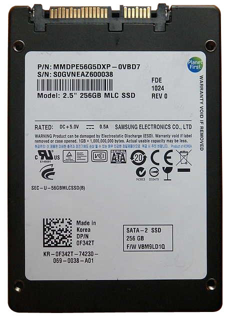 F342T Dell 256GB MLC SATA 3Gbps 2.5-inch Internal Solid State Drive (SSD)