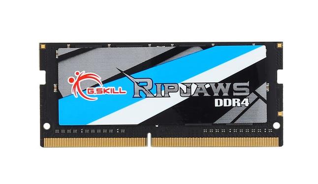 F4-2400C16D-16GRS G.Skill Ripjaws 16GB Kit (2 X 8GB) PC4-19200 DDR4-2400MHz non-ECC Unbuffered CL16 (16-16-16-39) 260-Pin SoDimm Memory 