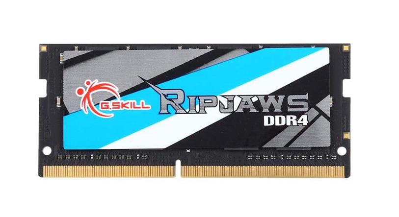 F4-2400C16S-16GRS G.Skill Ripjaws 16GB PC4-19200 DDR4-2400MHz non-ECC Unbuffered CL16 (16-16-16-39) 260-Pin SoDimm Memory Module 