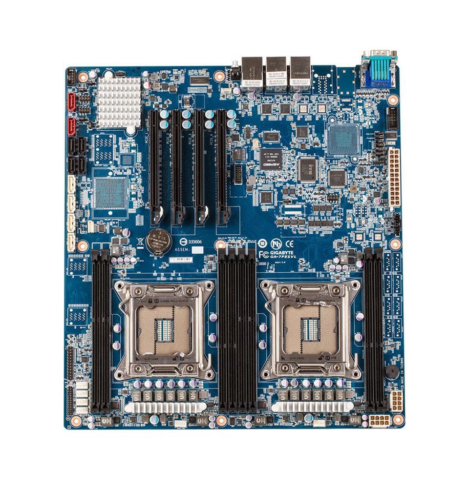 GA-7PESVL Gigabyte Dual Socket LGA 2011 Intel C602 Chipset Xeon E5-2600 v2/ E5-1600 v2/ E5-2600/ E5-1600 Processors Support 8x DIMM 8x SATA 3.0Gb/s Extended ATX/ SSI EEB Motherboard (Refurbished)