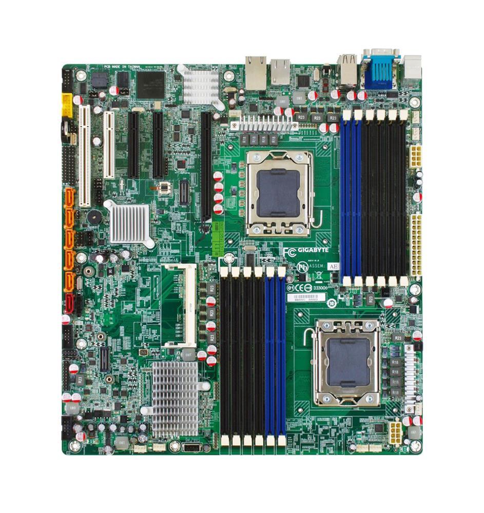 GA-7TESH2-RH Gigabyte Socket LGA 1366 Intel 5520/ ICH10R Chipset Dual Xeon 5500/5600 Series Processors Support 2x SATA 6.0Gb/s Extended ATX Motherboard (Refurbished)