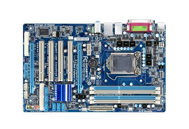 GA-P55-US3L Gigabyte Socket LGA 1156 Intel H55 Express Chipset Core i7 / i5 / i3 Processors Support DDR3 4x DIMM 6x SATA 3.0Gb/s ATX Motherboard (Refurbished)
