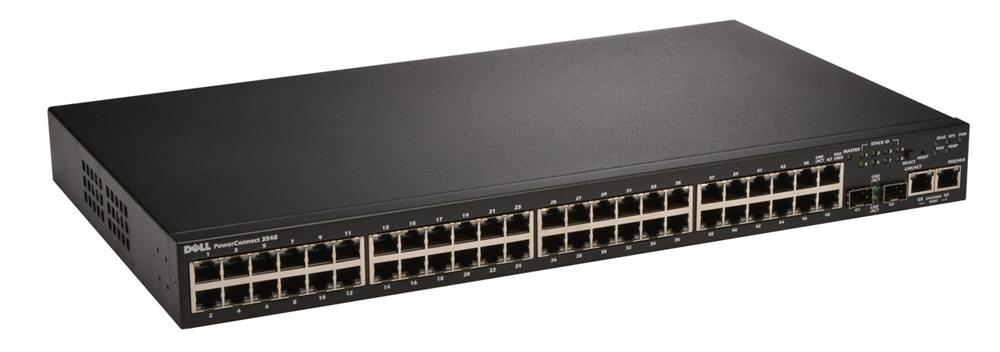 GY466 Dell PowerConnect 3548 48-Ports 10/100 Base-T PoE Managed Switch (Refurbished)