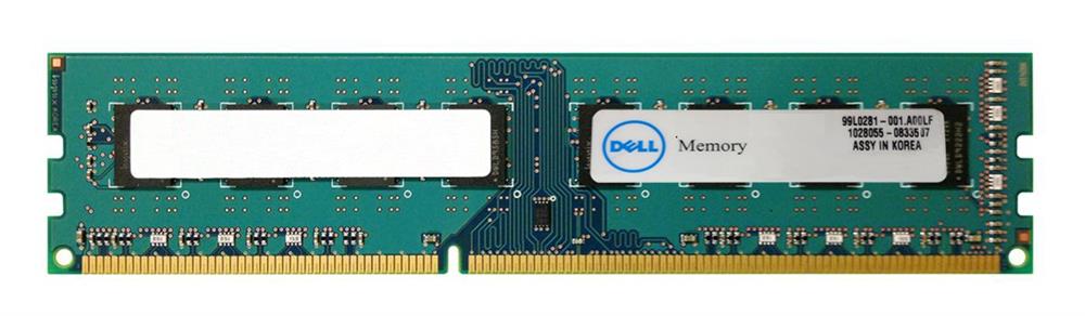 HKYF9 Dell 4GB PC3-10600 DDR3-1333MHz non-ECC Unbuffered CL9 240-Pin DIMM Dual Rank Memory Module