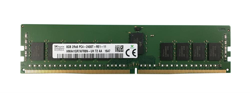 HMA41GR7AFR8N-UH Hynix 8GB PC4-19200 DDR4-2400MHz ECC Registered CL17 288-Pin DIMM 1.2V Dual Rank Memory Module