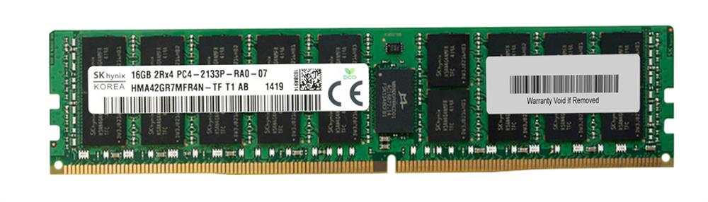 HMA42GR7MFR4N-TFT1-AB Hynix 16GB PC4-17000 DDR4-2133MHz ECC Registered CL15 288-Pin DIMM 1.2V Dual Rank Memory Module