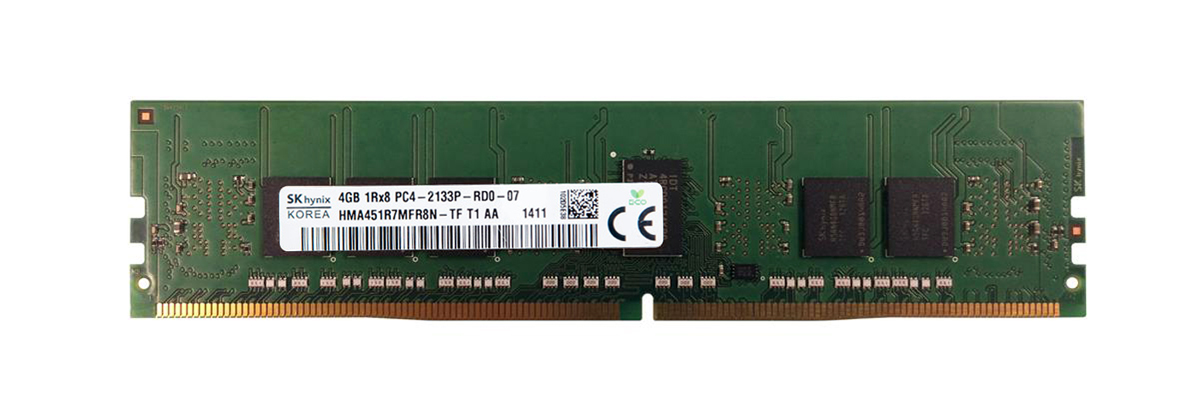 HMA451R7MFR8N-TFT1-AA Hynix 4GB PC4-17000 DDR4-2133MHz ECC Registered CL15 288-Pin DIMM 1.2V Single Rank Memory Module