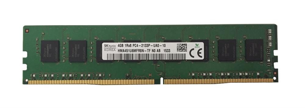HMA451U6MFR8N-TF Hynix 4GB PC4-17000 DDR4-2133MHz non-ECC Unbuffered CL15 288-Pin DIMM 1.2V Single Rank Memory Module